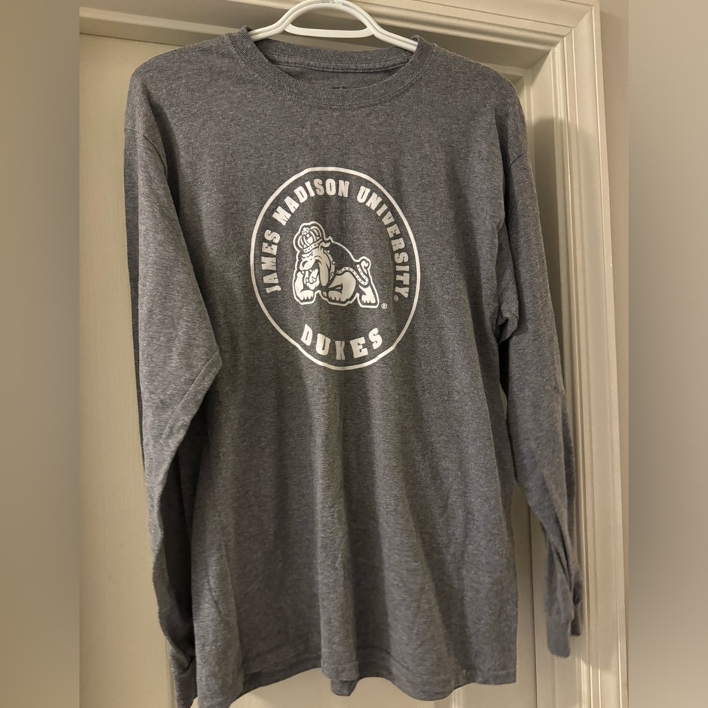 James Madison University Dukes Gray Long Sleeve Shirt